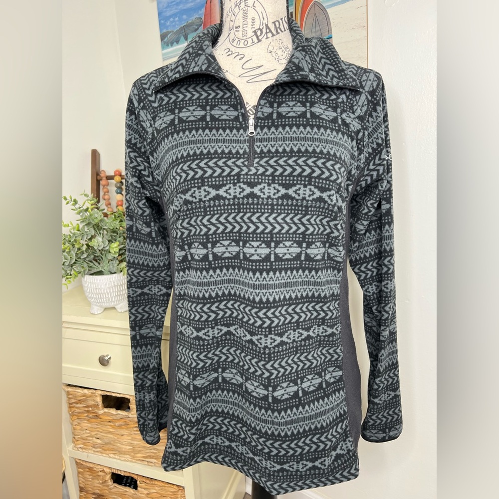 Columbia 1/4 Zip Aztec FLeece Jacket